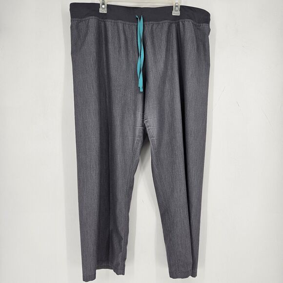 Figs Scrub Pants Womens XXL Petite Gray Graphite Livingston Nurses Uniforms FLAW - Picture 1 of 8